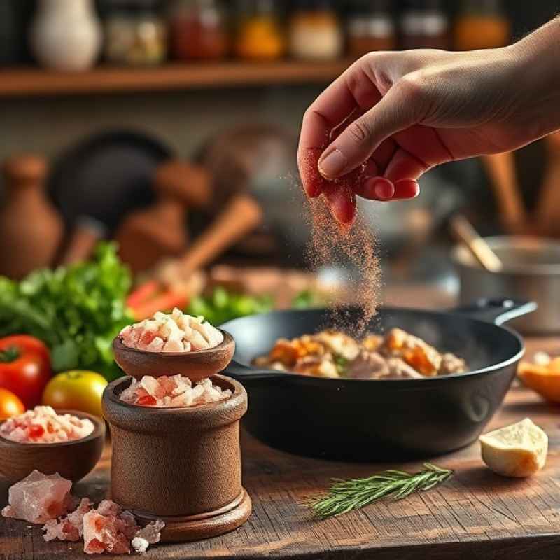 نمک صورتی در آشپزی و طعم‌دهی